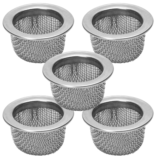 5 Stück Premium Doppelfilter Cocktail Smoker Screen Bowl Top Mesh Set – 3,3 cm Durchmesser, Edelstahl, waschbar, permanentes Räuchern Jerky Screens für Cocktails und Whiskey von BuleVina