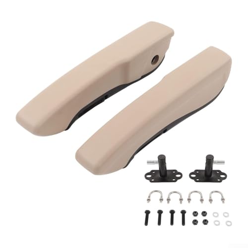 1 Paar verstellbare Armlehnen für Autositze, 0–120 Grad drehbar, für Autos, Wohnmobile, Boote und LKWs, mit Metallhalterung und PU-Schaum-Polsterung 1 Paar verstellbare Armlehnen für Autositze, 0–120 Grad drehbar, für Autos, Wohnmobile, Boote und LKWs, mit Metallhalterung und PU-Schaum-Polsterung von Bulevisiter