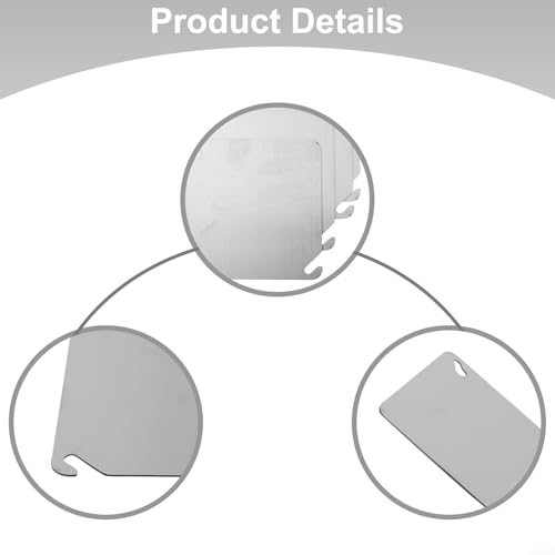 4 x quadratische Blanko-Abdeckungen für Abzweigdosen und sichere elektrische Kastenplatten von Bulevisiter