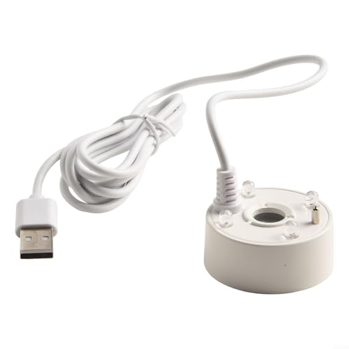 5V USB Mist Maker mit schöner Beleuchtung für Teich und Vasen verbessert ästhetische Atmosphäre (weiß) von Bulevisiter