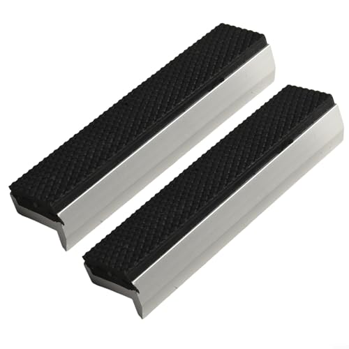 Aluminiumbacken mit Magnetgriff für jeden Metall-Schraubstock schützen und unterstützen Ihre Arbeit (12,7 cm) von Bulevisiter
