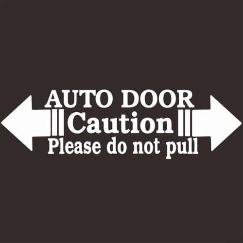Autotür-Aufkleber mit Transferband, Schild gegen Ziehen, PET-Material (weiß) von Bulevisiter