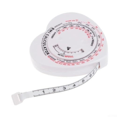 Body Mass Index BMI Maßband, Taschenrechner, einziehbares Gesundheitsüberwachungswerkzeug für Taillen-zu-Hüft-Verhältnis, Bewertung des Fettleibigkeitsrisikos (SKU) von Bulevisiter