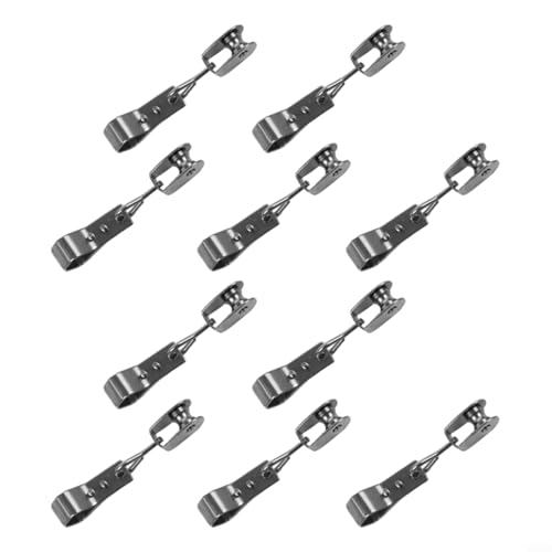 Bulevisiter 10 Stück robustes Edelstahl-Riemenscheibensystem mit Befestigungsklemmen für Sonnensegel, Zubehör, Drahtseil, Outdoor-Überdachung, Installationsset Bulevisiter 10 Stück robustes Edelstahl-Riemenscheibensystem mit Befestigungsklemmen für Sonnensegel, Zubehör, Drahtseil, Outdoor-Überdachung, Installationsset von Bulevisiter