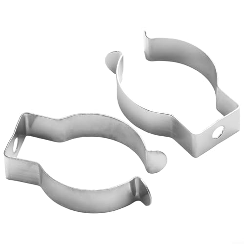 Bulevisiter 10 Stück schmale Bodenfeder-Frottee-Clips, robuste Manganstahl-Werkzeughalter für Garage, Schuppen, Terrasse, Schrank, Aufbewahrung, offene Metallfeder (28 mm) von Bulevisiter