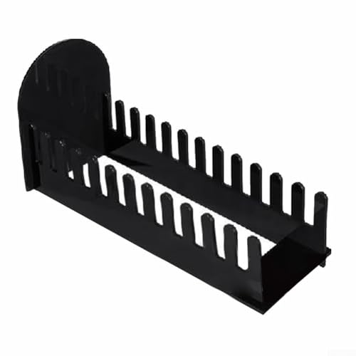 Bulevisiter 12-stöckiger Acryl-Display-Ständer, Kartenaufkleber-Organizer, Grußkartenhalter, Lesezeichen-Ausstellungsregal, Aufbewahrungsregal, transparenter Arbeitsplattenständer (schwarz) von Bulevisiter