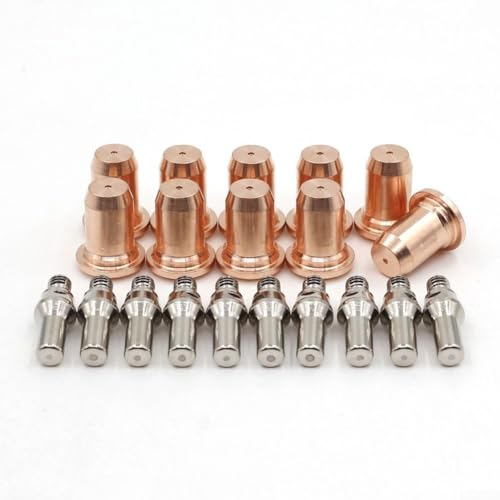 Bulevisiter 20 Stück professionelle Plasmaschneid-Verbrauchsmaterialien, MT52582 Elektrodenspitzen, MT51313P1.1 Düsen-Set, kompatibel mit PT60 Taschenlampe Bulevisiter 20 Stück professionelle Plasmaschneid-Verbrauchsmaterialien, MT52582 Elektrodenspitzen, MT51313P1.1 Düsen-Set, kompatibel mit PT60 Taschenlampe von Bulevisiter