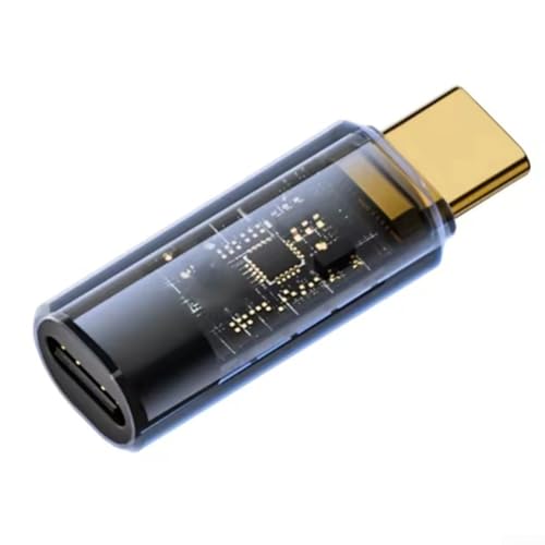 Bulevisiter 240 W USB Typ-C Digitaler Leistungsmesser Spannungsstromprüfer mit LED-Anzeige, Verlängerungsadapter für Telefonpad und andere -C-Geräte von Bulevisiter
