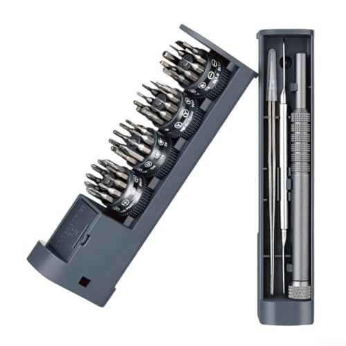 Bulevisiter 44 in 1 Schraubendreher-Bit-Set, professionelles Reparaturwerkzeug-Set mit Magnetgriff für Handy, Computer, Uhr, Elektronik, DIY-Projekte von Bulevisiter