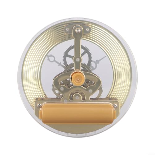Bulevisiter 86 mm Durchmesser, Uhrwerk, römische Ziffern, transparentes Glas, Lünette, Uhrmacher-Komponenten, DIY-Uhr-Reparaturteile (Gold) von Bulevisiter