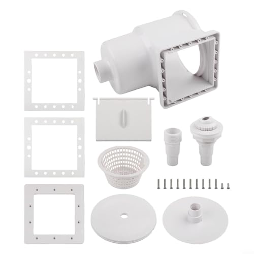 Bulevisiter Aufstellpool Skimmer-Set, Schwimmbad-Oberflächen, Schmutzsammler mit 15,2 cm Wandhalterung, kompatibel mit oberirdischen Pools Bulevisiter Aufstellpool Skimmer-Set, Schwimmbad-Oberflächen, Schmutzsammler mit 15,2 cm Wandhalterung, kompatibel mit oberirdischen Pools von Bulevisiter