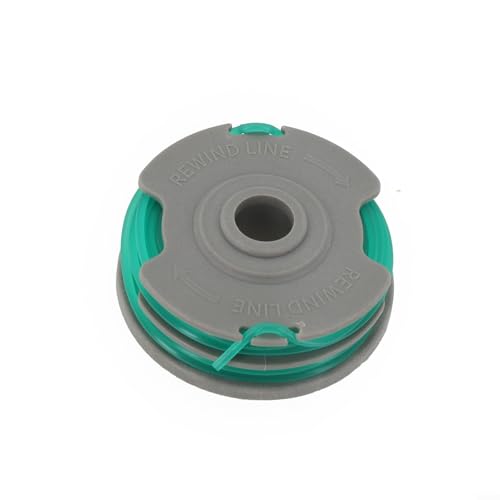 Bulevisiter Ersatz-Drahtspule, kompatibel mit 500E 580E 650E 5000E Rasentrimmer, automatische Vorschubschutzkappe, Nylondraht, geeignet für Gartengeräte (1 Packung) von Bulevisiter