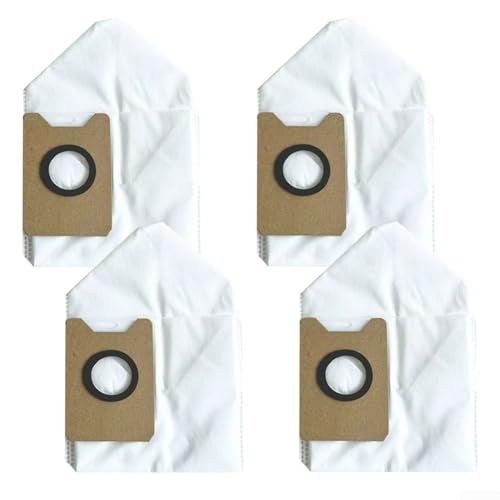 Bulevisiter Ersatz-Staubsaugerbeutel, 4/10er-Pack, für Ultra 17000 Pa Roboter-Staubsauger, 4-lagige Filtration, Vliesstoff, große Kapazität (4 Stück) von Bulevisiter
