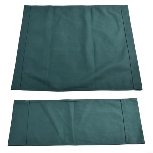 Bulevisiter Ersatzbezug für Regiestuhl, strapazierfähiges dunkelgrünes Sitz- und Rückenlehnenschutz-Set für klappbare Regiestühle, 53 x 20 cm und 53 x 42 cm (SKU) von Bulevisiter