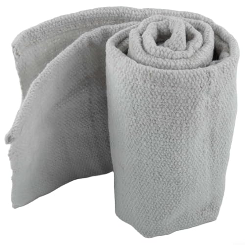 Bulevisiter Feuerfeste Decke, 2 mm dickes Porzellanfasergewebe, 1260 °C, hochtemperaturbeständig, nicht brennbare Isolierung für Öfen, Öfen, Rohre (0,5 x 1 m) von Bulevisiter