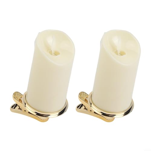 Bulevisiter Flammenlose Weihnachtsbaumkerzen, realistischer 3D-Flammeneffekt für festliche Feiertagsdekoration und Heimambiente-Beleuchtung (Gold) von Bulevisiter