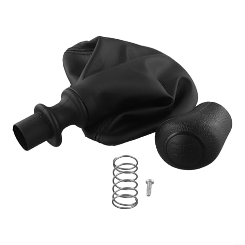 Bulevisiter Für VITO W639 Schaltknauf 6 Gang Schaltgetriebe Hebel Ersatz Schwarz PU Leder mit Staubschutzumschlag Kompatibel mit 2003 2004 2005 2006 2007 von Bulevisiter