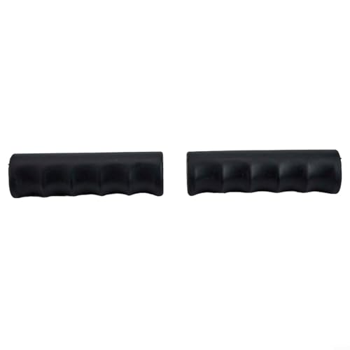Bulevisiter Gummigriffe für 22–30 mm runde Rohre, schwarze Ersatzgriffe mit rutschfestem Rillen-Design, wetterfest, stoßdämpfend (118 x 26 mm), 2 Stück von Bulevisiter