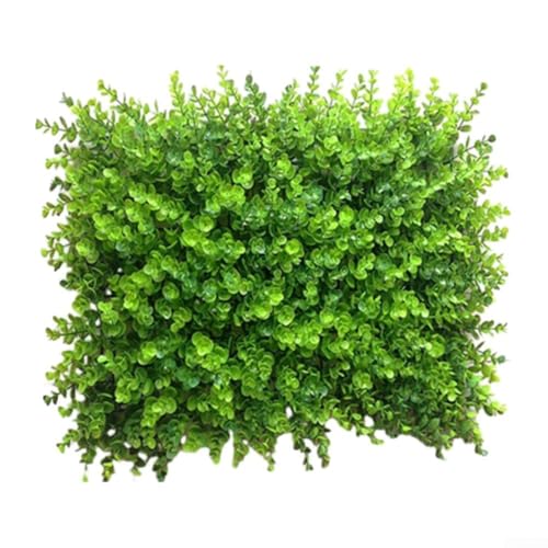 Bulevisiter Künstliche grüne Rasenwand für drinnen und draußen, hängende Pflanzmatte, Sichtschutz-Barriere, Zaun, Hintergrund, dekorative Hecke, Garten, dekorative Blattmatte, 40 x 60 cm (C) von Bulevisiter