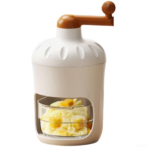 Bulevisiter Manuelle Eisrasiermaschine mit Edelstahlklinge, Handkurbel Schneekegel Maker für den Heimgebrauch, inklusive Eiswürfelformen (L-1) von Bulevisiter