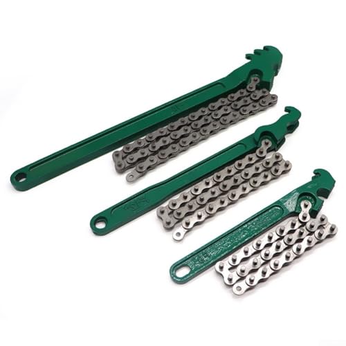 Bulevisiter Profi Kettenschlüssel Set 3 Stück Handwerkzeuge 9 12 16 Zoll Stahlrohrzange Ölfilter Sanitär Automotive Werkstatt Ausrüstung von Bulevisiter