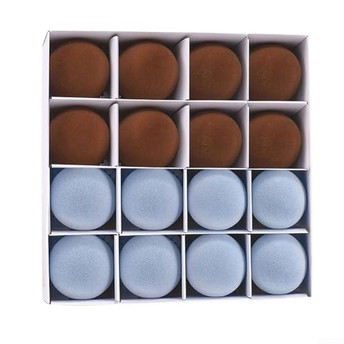 Bulevisiter Samt-Weihnachtskugel-Ornamente, 6,1 cm, 16-teiliges Set für Weihnachtsbaumdekoration in mehreren Farben mit einfach hängendem Metalldraht (Stil 5) von Bulevisiter