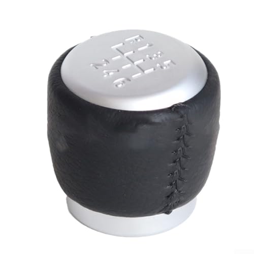 Bulevisiter Schaltknauf für manuelle Schaltknauf, 6-Gang-ABS, Ersatz für Avensis T25 für Facelift 2006–2009 und RAV4 2005–2012, silber-schwarz, Innenteil für Autoteil Bulevisiter Schaltknauf für manuelle Schaltknauf, 6-Gang-ABS, Ersatz für Avensis T25 für Facelift 2006–2009 und RAV4 2005–2012, silber-schwarz, Innenteil für Autoteil von Bulevisiter