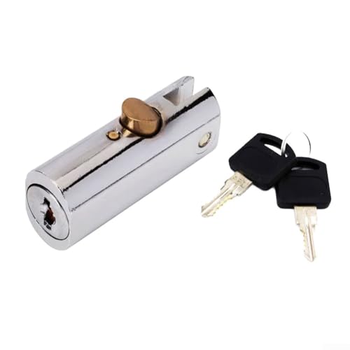 Bulevisiter Schiebeschrank Schließzylinder aus Zinklegierung für Aktenschränke, Vitrinen, Werkzeugkästen und Büroschubladen mit 2 Schlüsseln im Lieferumfang enthalten (A) von Bulevisiter