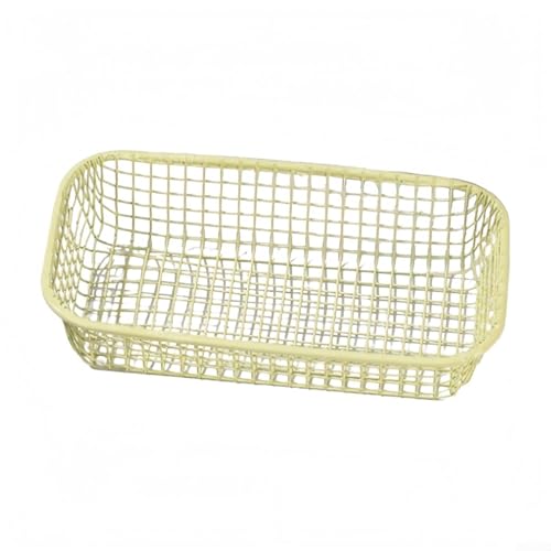 Bulevisiter Schreibtisch-Aufbewahrungskorb aus Metall für Bürobedarf und Küchenutensilien, oben offen für Zugang zu Hause oder am Arbeitsplatz (gelb) von Bulevisiter