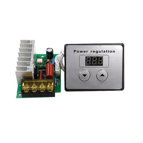 Bulevisiter Spannungsregler, Dimmer, Temperaturregler, mit Kühlkörper für Warmwasserbereiter, Motordrehzahlregelung, hohe Leistung 4000 W (ohne Schalter) von Bulevisiter