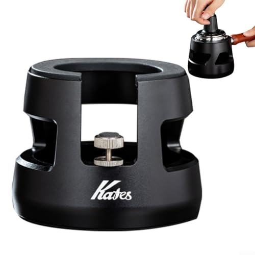 Bulevisiter Tamper Station, rutschfester Espresso-Stopfständer für 58 mm Kaffeemaschinen, verstellbare Stopfstation mit Siebträgerhalter von Bulevisiter