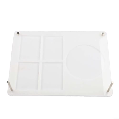 Bulevisiter Transparentes Acryl-Display Rack für CDs, Karten und Fotos mit Schutzrillen, Aufbewahrungsrahmen in weißer Farbe (Stil 2) von Bulevisiter