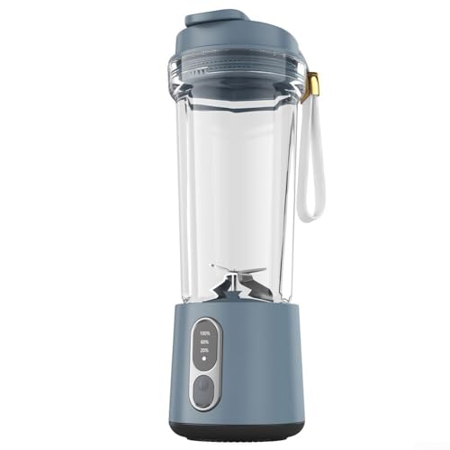 Bulevisiter Vielseitiger Küchenmixer mit automatischer Reinigungsfunktion, benutzerfreundliche Oberfläche für Smoothies, Pürees, Hacken (5 bis 5 A grau) von Bulevisiter