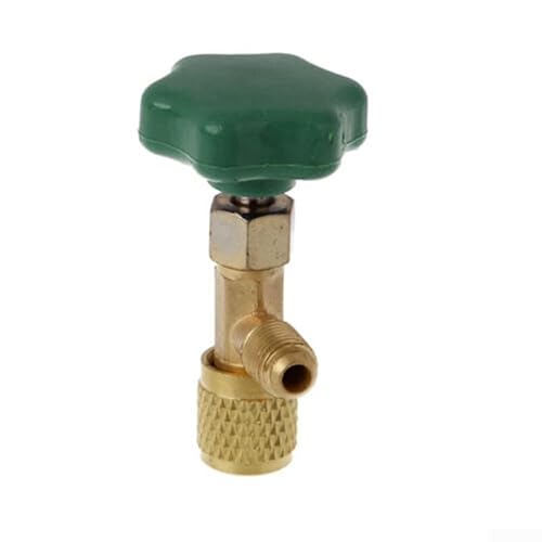 Bulevisiter Wasserhahnventil Flaschenöffner für Klimaanlage für HVAC-Systeme 7/16 28UNF Gewinde 1/4 SAE-Anschluss Edelstahl Messing Kühlwerkzeug Grün von Bulevisiter