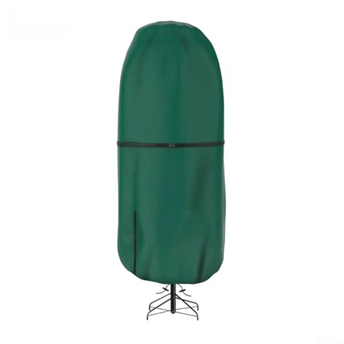 Bulevisiter Weihnachtsbaum-Aufbewahrungstasche, aufrechtes Design mit Reißverschluss, wasserdichte Abdeckung für 90 cm, 120 cm, 152 cm, 2,7 m, künstliche Bäume mit verstellbaren Riemen (dunkelgrün) von Bulevisiter