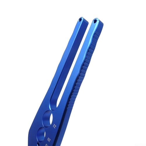 CT-301 Kupferrohr-Reparaturzange, manuelles Werkzeug aus Aluminiumlegierung, Werkzeug für abgeflachte Rohre, 1/4, 3/8, 1/2, 5/8, 3/4, 7/8 Zoll für HVAC, Sanitärkühlung, Schwarz (blau) von Bulevisiter