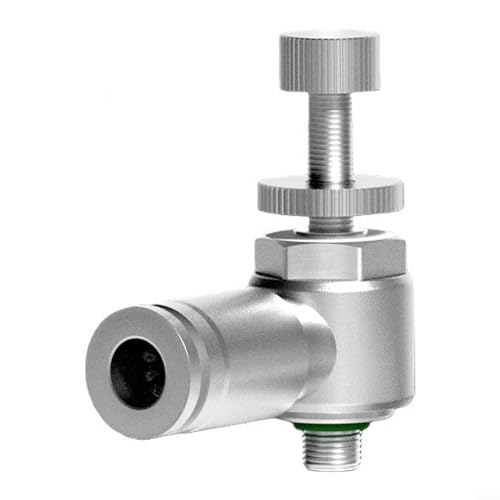 Drehzahlregulierendes Drosselventil mit Schnellverbindungsstücken für M5- und 1/8 bis 1/2-Zoll-Rohre, aus Edelstahl für langlebigen industriellen Einsatz (SL6-M5) von Bulevisiter