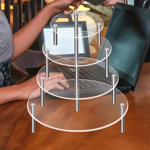 Eleganter und stabiler Tortenständer für Hochzeiten, perfekt für die Präsentation Ihrer Lieblings-Leckereien (XL) von Bulevisiter