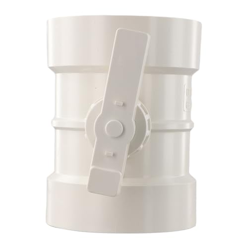 Entworfen für Lüftungsbereich, weißer Farbton, Lautstärkeregler, PVC, manuelle Luftsysteme, 75315 mm Magnitude (125 mm) von Bulevisiter