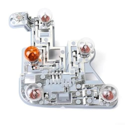 Ersatz-Lampenhalter für Rücklicht, rechts, mit ABS-Sockel, kompatibel mit C-Klasse W204 2008–2015, OEM A2048201600, A2048201500, Grau außen (A2048201500) von Bulevisiter