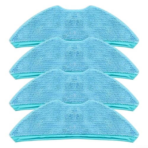 Ersatz-Mopp-Pads für MEDION X50 SW MD 2004 Roboter-Staubsauger, Mikrofaser-Reinigungstuch-Set, Bodenwischer-Zubehör (4 Stück) von Bulevisiter