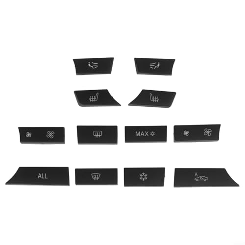 Für BMW A/C Heizknopf-Set, 12 Stück für 5er-Serie für F07 F10 F11, langlebige Leistung von Bulevisiter