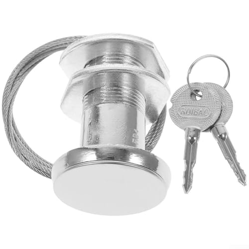 Garagen-Schließzylinder aus Aluminium und Kupfer mit verlängertem Kabel zur sicheren Befestigung von Rolltüren Garagen-Schließzylinder aus Aluminium und Kupfer mit verlängertem Kabel zur sicheren Befestigung von Rolltüren von Bulevisiter