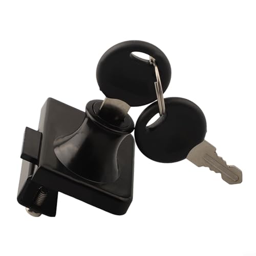 Glastürschloss für Vitrinen, ohne Öffnung, mit Schlüssel, Schwarz von Bulevisiter