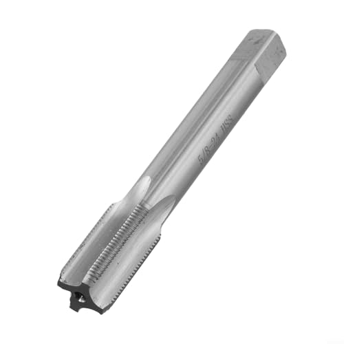 HSS-Gewindebohrer 5/8-24, Linkshänder, Hochgeschwindigkeitsstahl, manuelles Einfädelwerkzeug für Metallbearbeitung, Karbonstahl, Gusseisen, Gewindereparatur, Werkstattausrüstung (SKU) von Bulevisiter