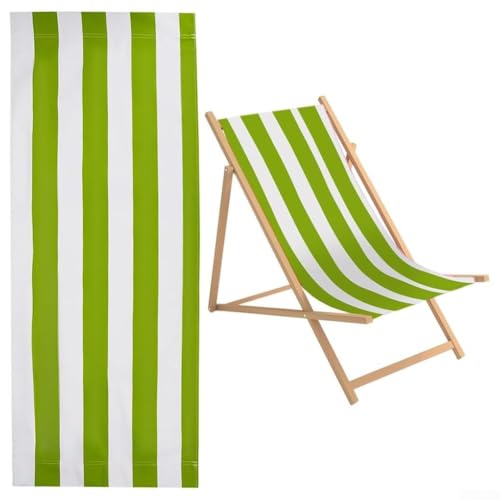 Kompakte Strandliege Ersatzstoff, robustes wasserabweisendes Polyester, geeignet für verschiedene Stühle (1 Stück) von Bulevisiter