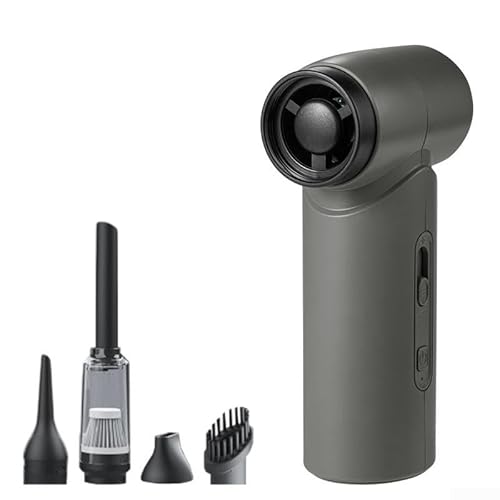 Kompaktes, wiederaufladbares Reinigungsgerät, Ventilator und Inflator, perfekt für Outdoor-Abenteuer (grau) von Bulevisiter