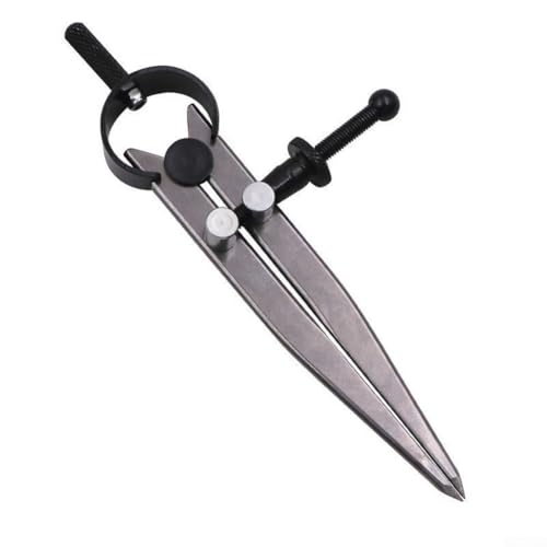 Leder-Trennwerkzeug, verstellbar, abschließbar, Linienanreißlehre für Lederwaren, DIY-Projekte, Metall-Messwerkzeug für Taschen und Lederwaren (A) von Bulevisiter