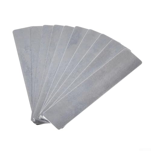 Luftkompressor-Ventilplatten-Set, 20 Stück, Mangan-Material, Ersatz-Abstandshalter für Kolbenkompressor, 10 x 47 mm, 11 x 57 mm, silberfarbenes Ventilschrapnell-Set (10 x 47) von Bulevisiter