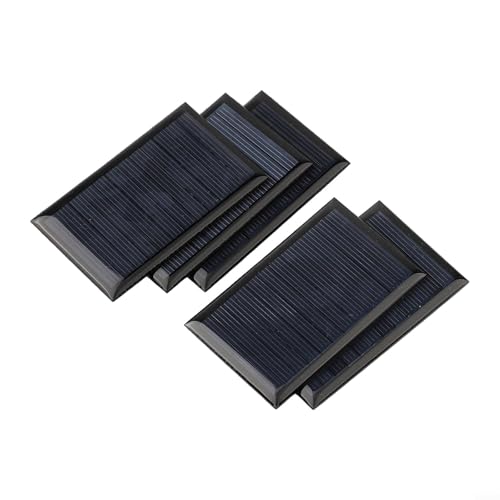 Mini-Solarzellenmodul, 6 V, 70 mA, zum Selbermachen für Licht-Ladegerät, geringer Stromverbrauch, 5 Stück von Bulevisiter